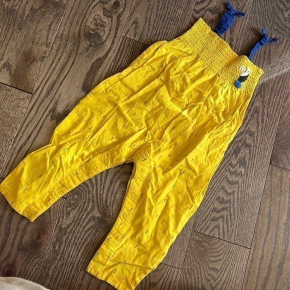 Catimini yellow and blue parrot romper 18 months European designer luxury sale - Picture 1 of 2